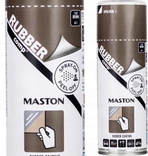 MASTON RUBBER COMP GUMA W SPRAYU 400ML KAMULFAŻ BRĄZOWY MAT BROWN CAMO MAT