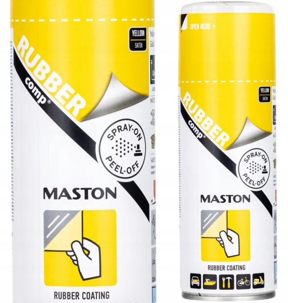 MASTON RUBBER COMP GUMA W SPRAYU 400ML ŻÓŁTA SATYNA YELLOW SATIN