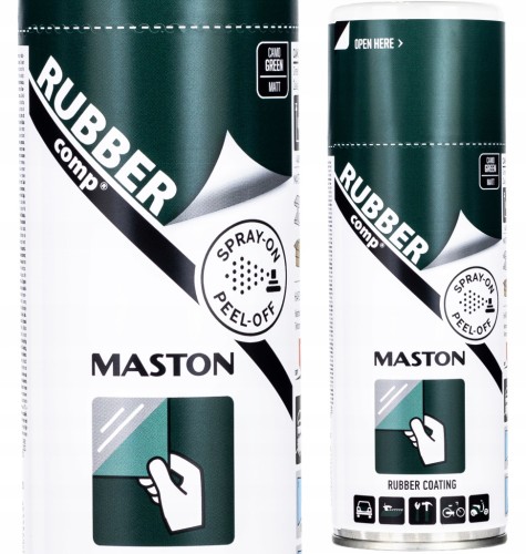 MASTON RUBBER COMP GUMA W SPRAYU 400ML KAMULFAŻ ZIELONY MAT GREEN CAMO MAT