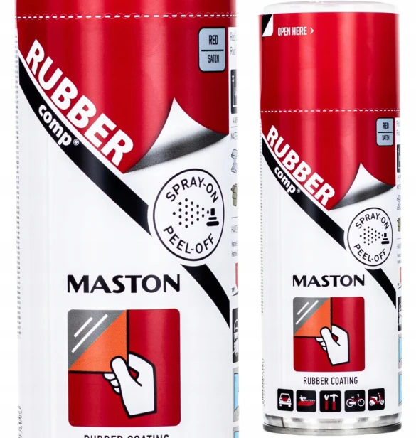 MASTON RUBBER COMP GUMA W SPRAYU 400ml CZERWONA SATYNA